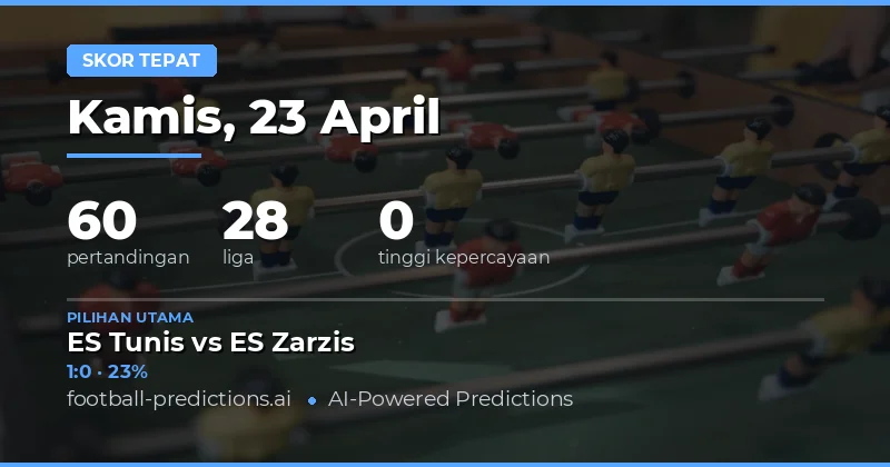 Prediksi Skor Tepat Hari Ini