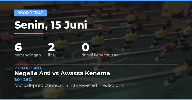 Analisis Prediksi Skor Akurat untuk Pertandingan Hari Ini