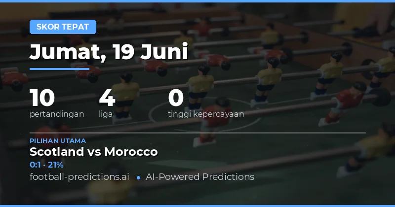 Analisis Mendalam Prediksi Skor Tepat untuk Setiap Pertandingan