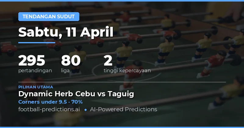 Prediksi Corner Over/Under Pekan Ini