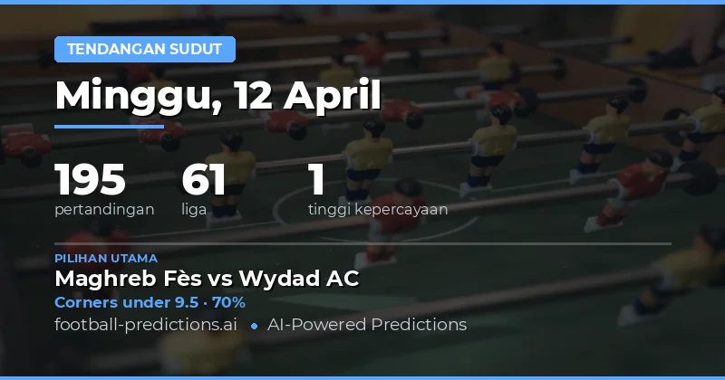 Prediksi Corners Over/Under Pekan Ini