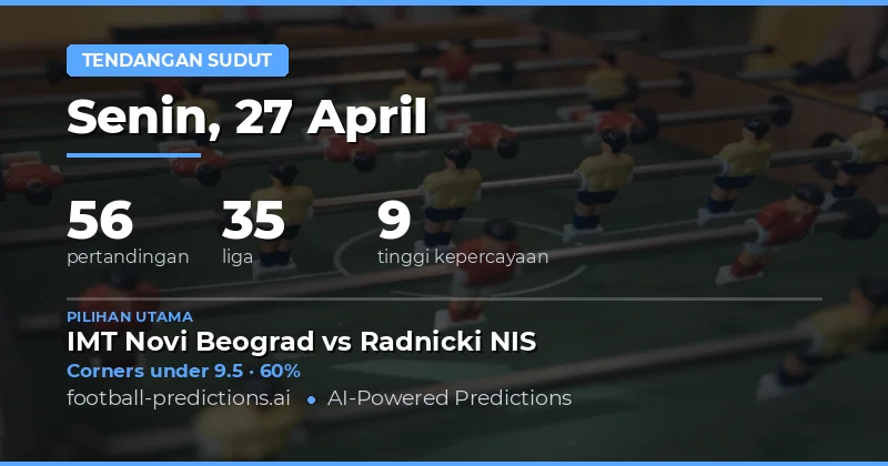 Prediksi Sudut Bola Hari Ini 27 April 2026