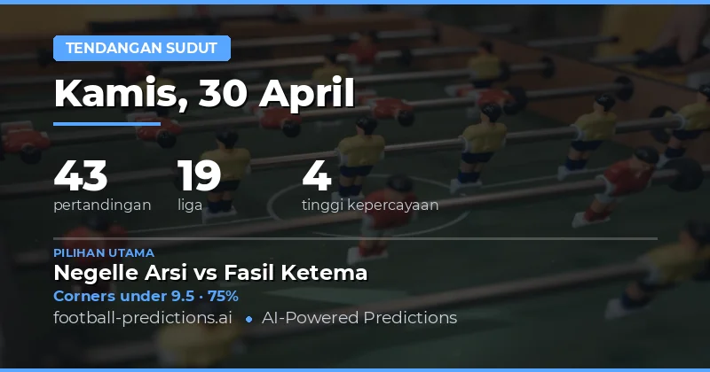 Prediksi Sudut Bola Hari Ini
