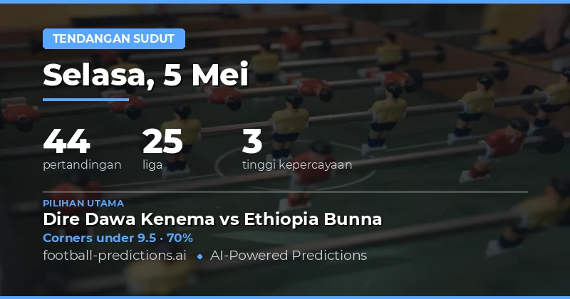 Prediksi Sudut Bola Hari Ini 5 Mei 2026