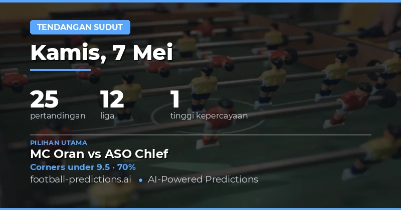 Prediksi Sudut Bola Hari Ini 7 Mei 2026