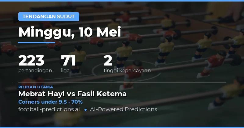 Prediksi Sudut Bola 10 Mei 2026