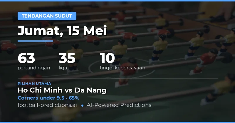 Prediksi Sudut Bola Hari Ini: 15 Mei 2026