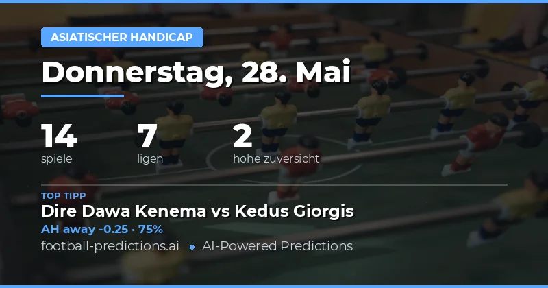 Analyse der Asian Handicap Märkte am 28. Mai 2026