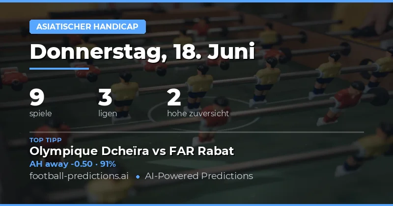 Top AH Tipps für den 18.06.2026