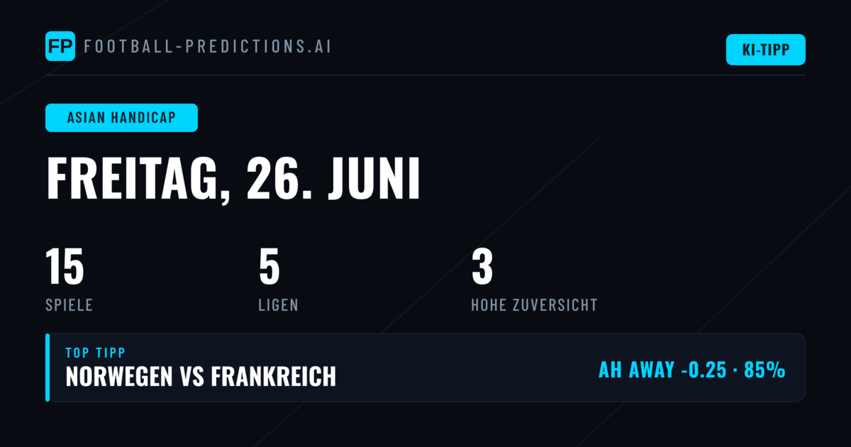 Top AH Picks (26. Juni 2026)