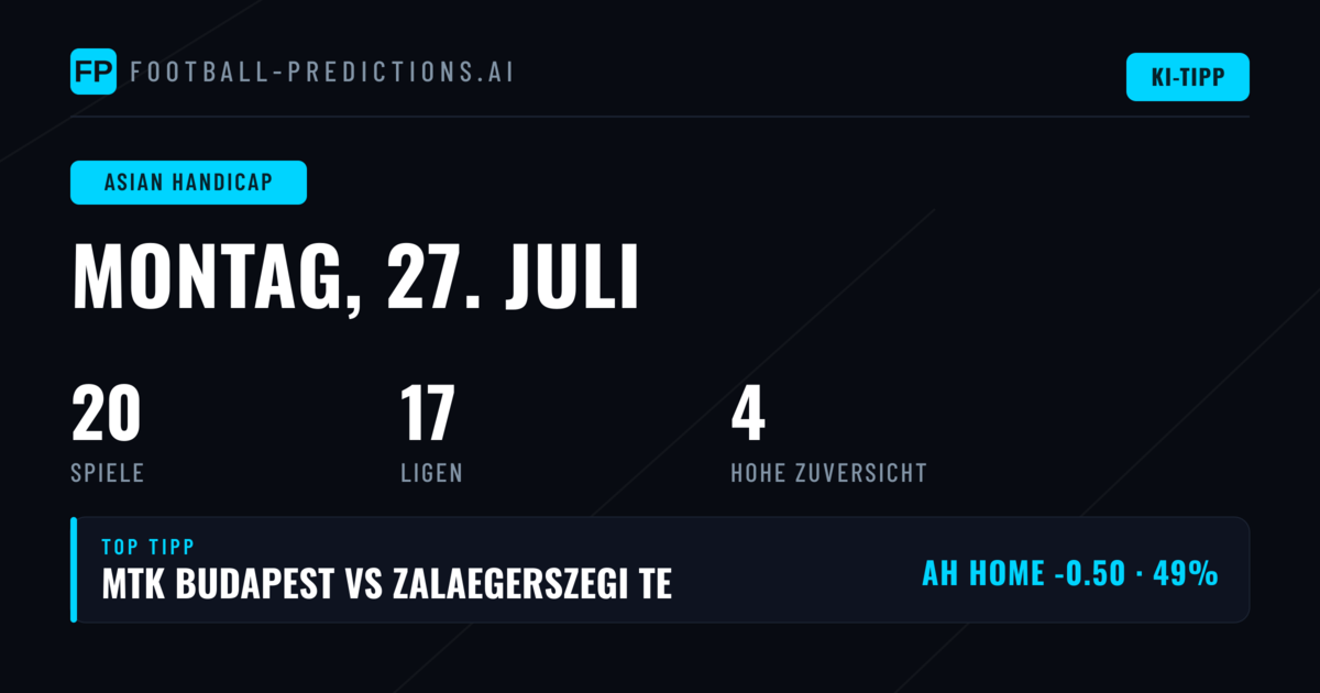 Top AH Picks für den 27.07.2026
