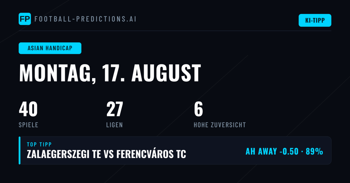 Top AH Picks – 17.08.2026