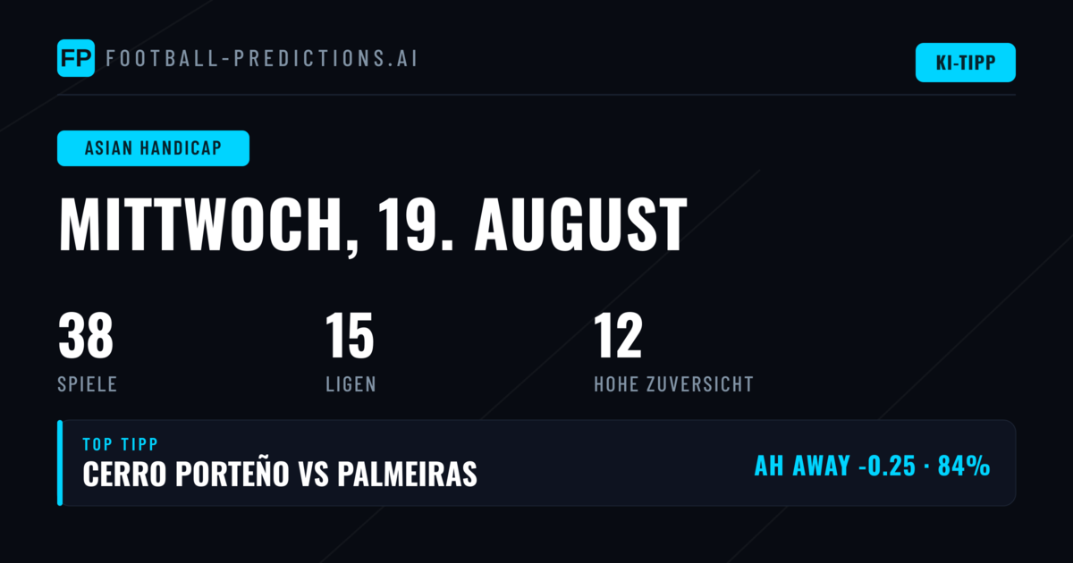 Top AH Picks für den 19.08.2026