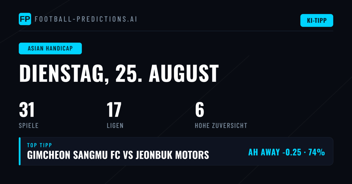 Top AH Picks (25.08.2026)
