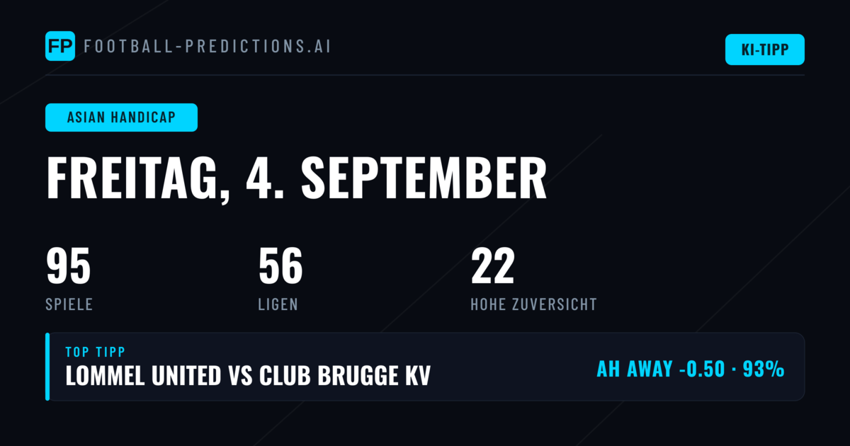 Top AH Picks für den 4. September 2026