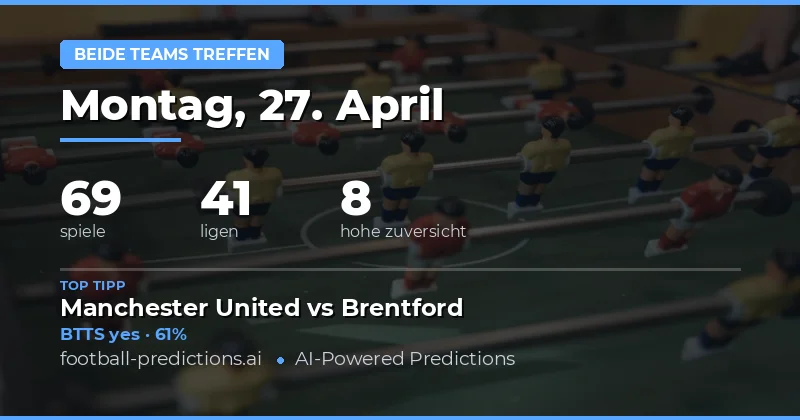 Umfassende Analyse der BTTS-Märkte