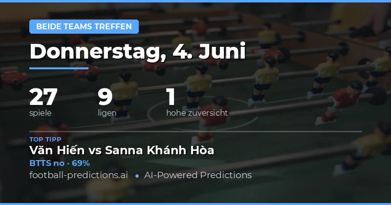 BTTS Analyse: 27 Partien im Fokus
