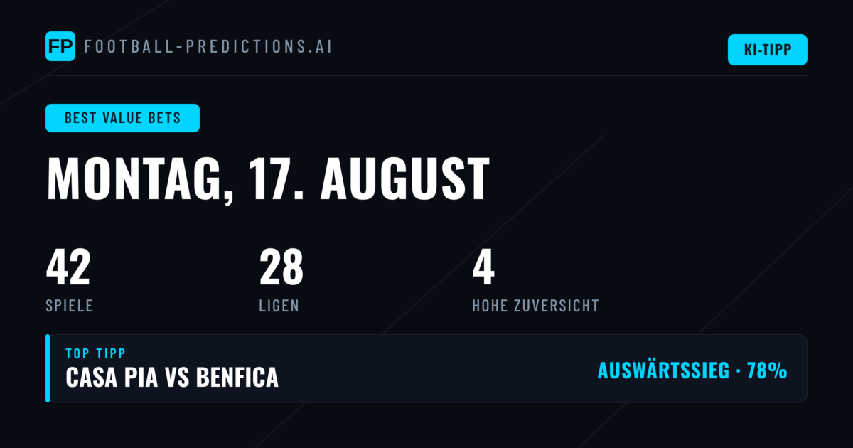 Top Quotenschlüssel-Tipps für 17 Aug 2026
