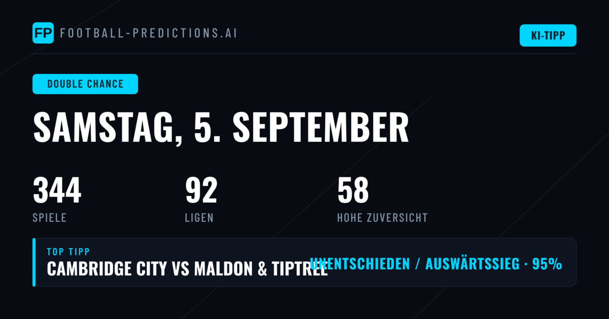Top DC-Picks für den 5. September 2026