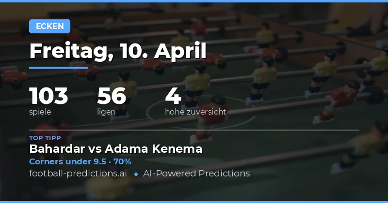 Ecken Over/Under – eine Schlüsselwette im Fußball