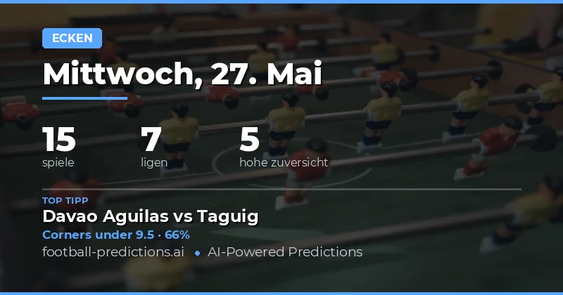 Eckbälle Analyse und Strategie für den 27. Mai 2026