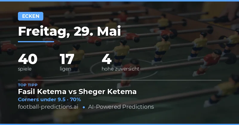 Corners Vorhersagen: Strategie für den 29. Mai 2026
