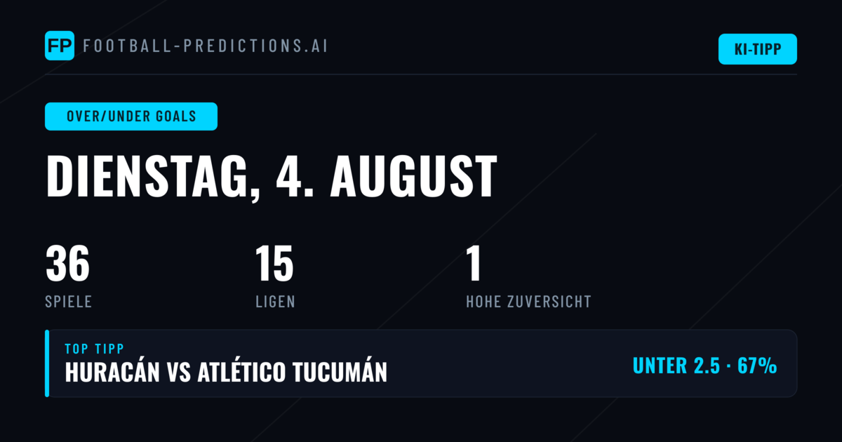 Top O/U Goals Picks