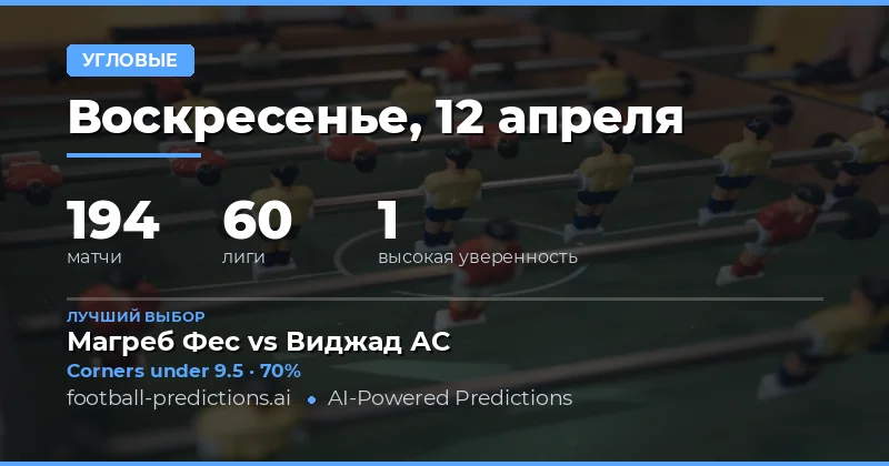 Прогноз на угловые: анализ матча за матч