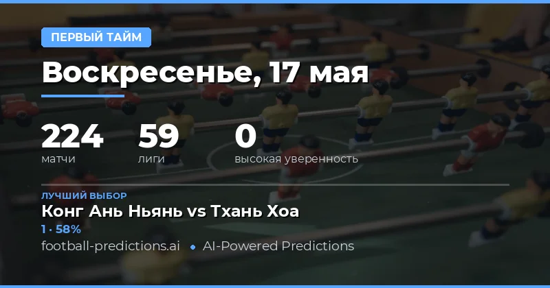 Обзор прогнозов на результат первого тайма