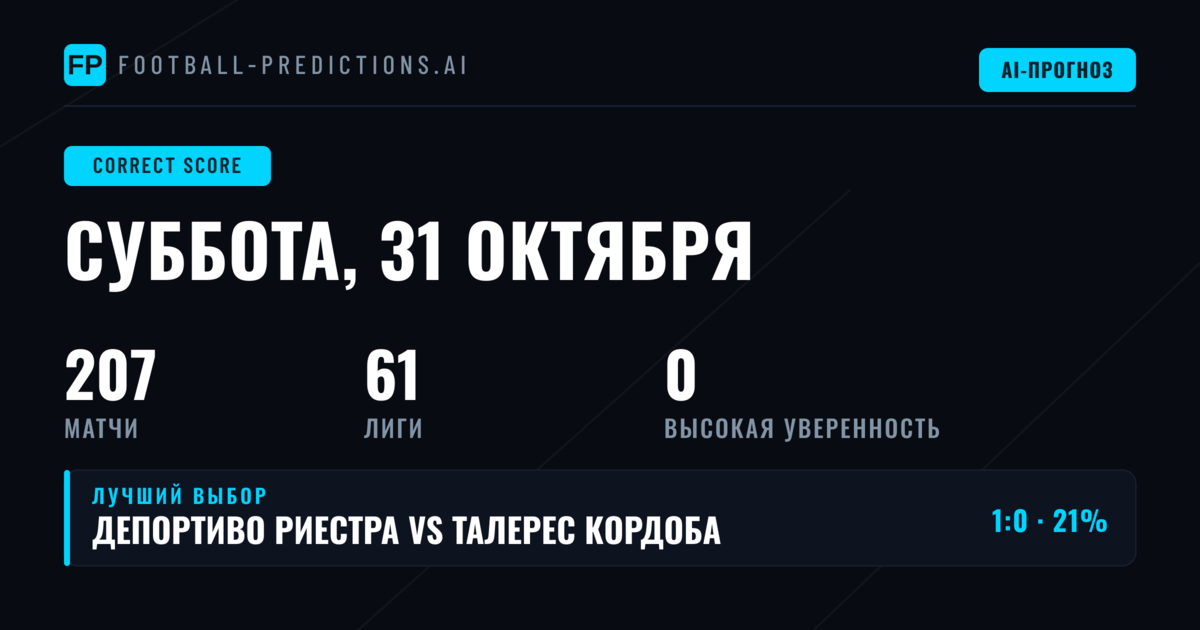 Логика выбора точного счета