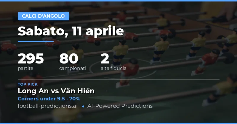 Analisi generale dei match del 11 aprile 2026