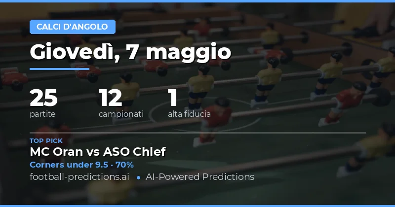 Punti Caldi del Calcio: Guida alle Puntate sul 7 Maggio 2026