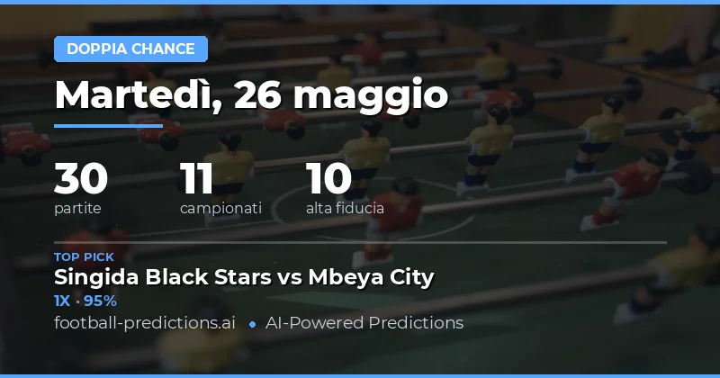 Puntate Sicure per il 26 Maggio 2026