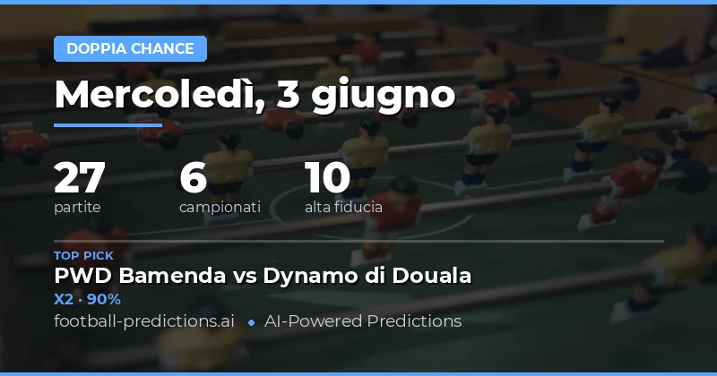 Introduzione ai Pronostici Double Chance
