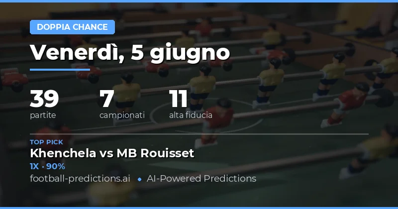 Introduzione ai Pronostici Double Chance