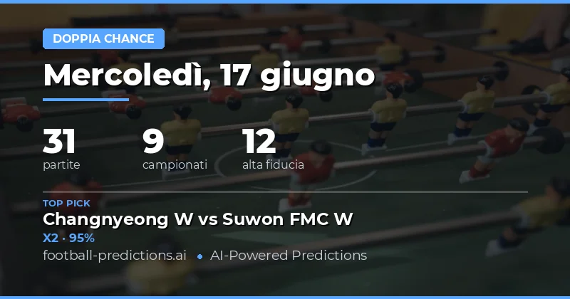 I Migliori Pronostici DC del 17 Giu 2026
