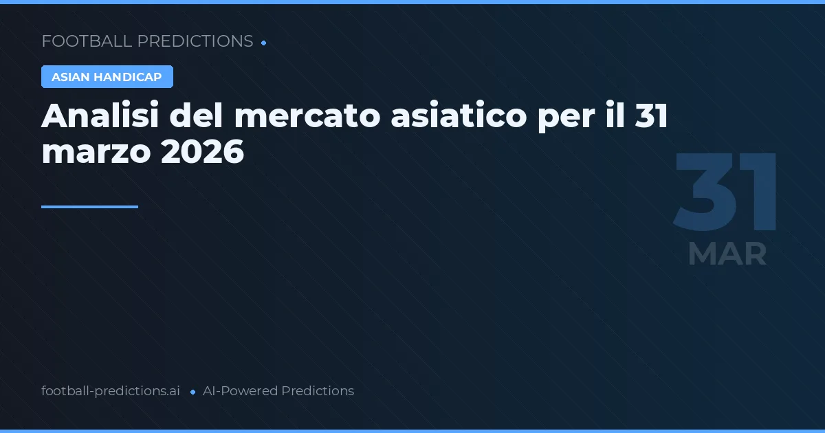 Analisi del mercato asiatico per il 31 marzo 2026