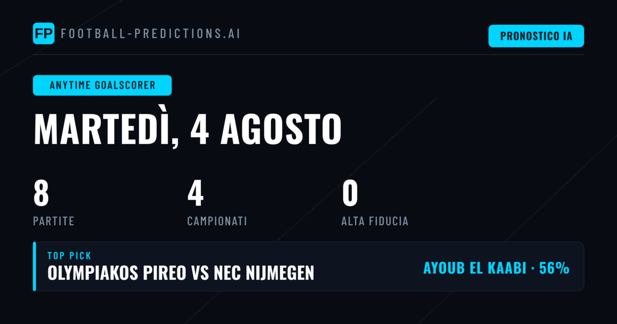 Introduzione ai Pronostici Marcatori