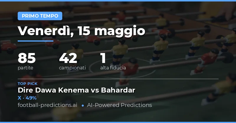 Pianificazione delle scommesse sul risultato al primo tempo