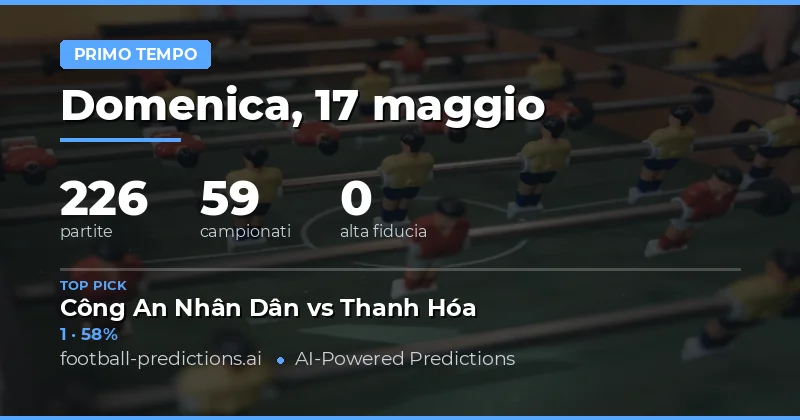Piano di Gioco per le Previsioni del Primo Tempo