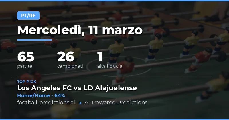 Pronostici Half Time / Full Time 11 Marzo 2026: Analisi Completa
