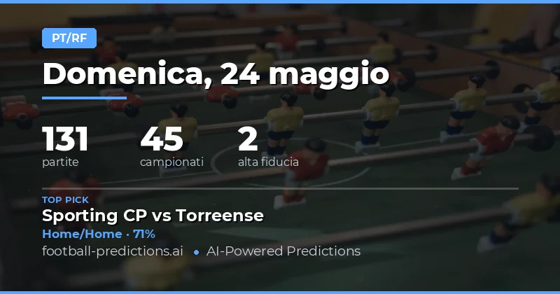 Pianificazione delle Scommesse HT/FT per la Giornata del 24 Maggio 2026