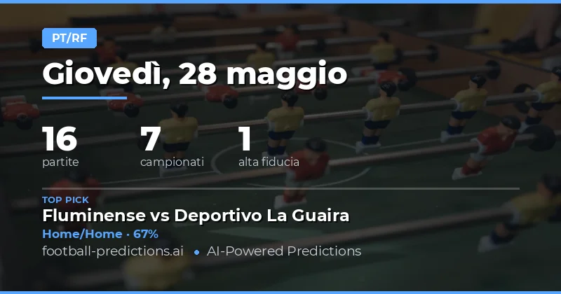 Pronostici Half Time / Full Time: Panoramica per il 28 Maggio