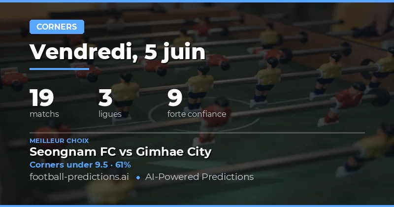 Introduction aux pronostics Corners Over/Under