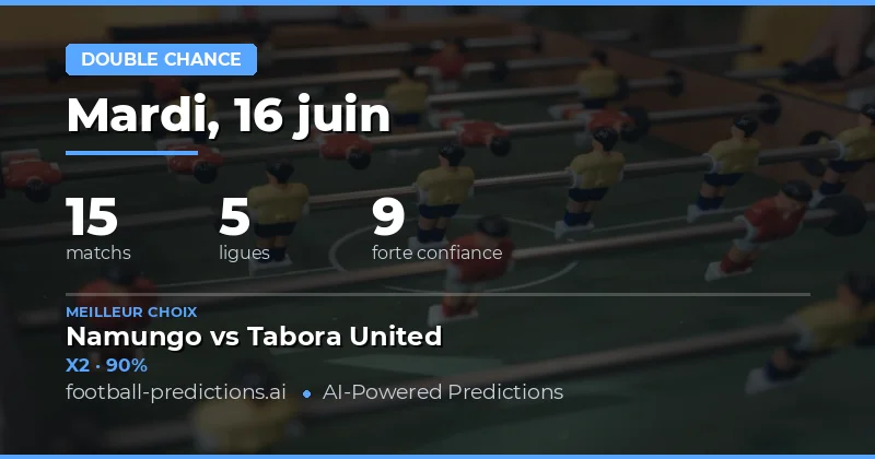 Le marché double chance : une approche prudente pour les parieurs avertis