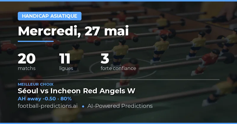Analyse stratégique des cotes asiatiques pour la journée du 27 mai 2026