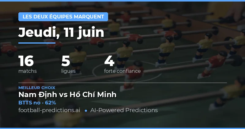 Meilleurs Paris BTTS pour le 11 juin 2026