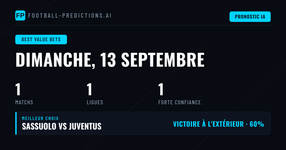 Introduction aux Paris à Valeur du 13 Septembre 2026
