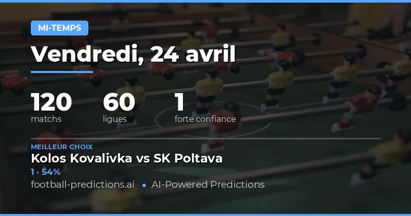 Maîtrisez le Half Time Result ce 24 Apr 2026