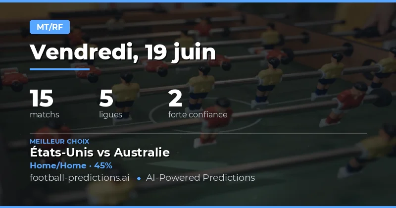 Meilleurs Paris HT/FT du 19/06/2026